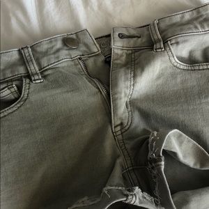 American Eagle Olive Jean Shorts